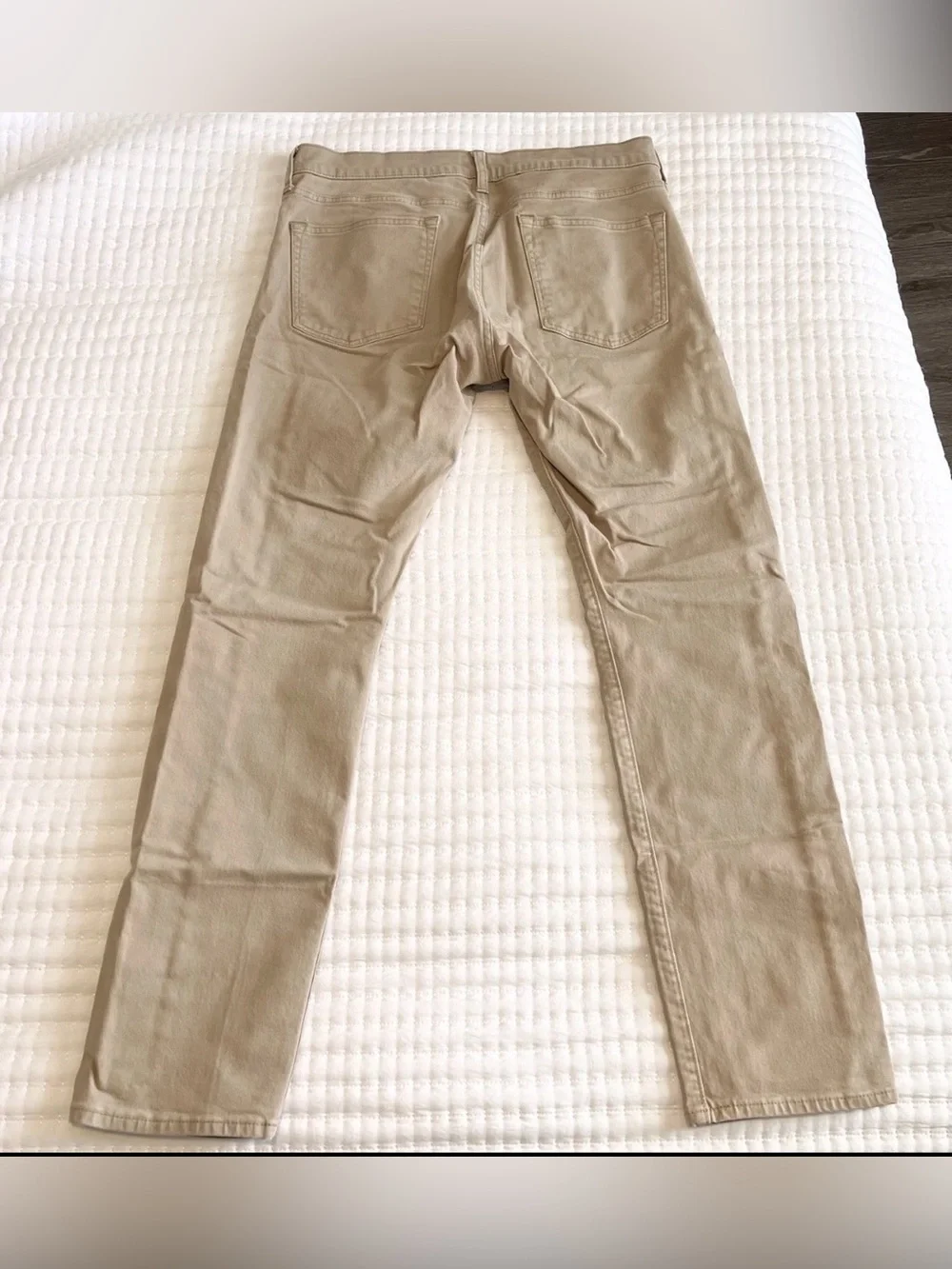 J.Crew Jeans 31x32 Mens 484 Stretch Slim Taper Khaki Tan Brown Straw Denim Y2K